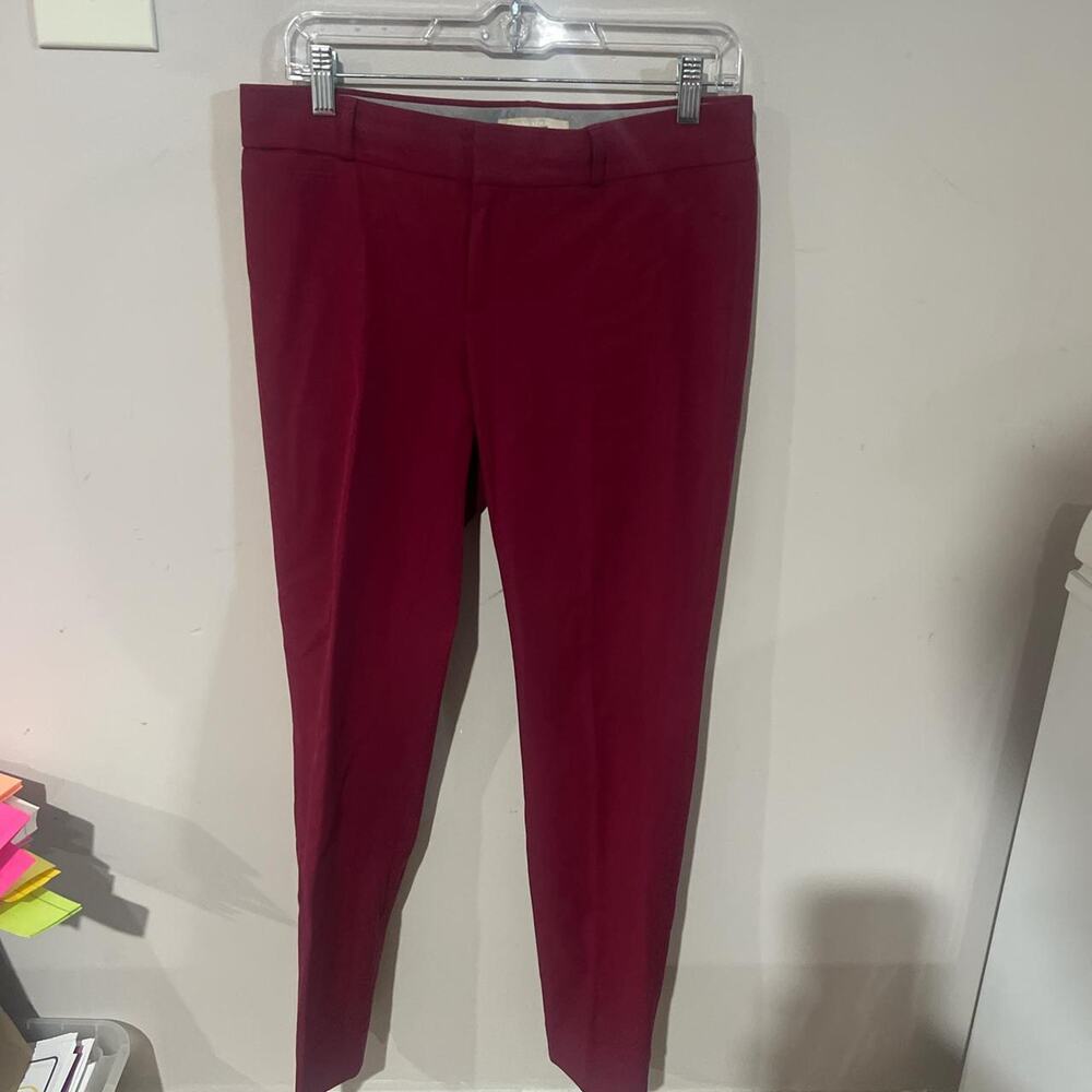 Banana republic burgundy high waisted trousers